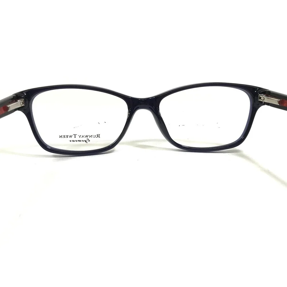 Runway Tween Eyeglasses Frames RUN TWEEN 36 BLUE Red Rectangular 50-16-135